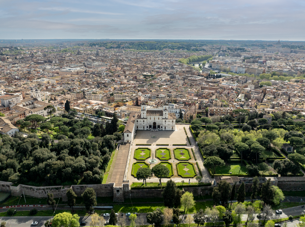 Vue aérienne de la Villa Médicis © M3 Studio