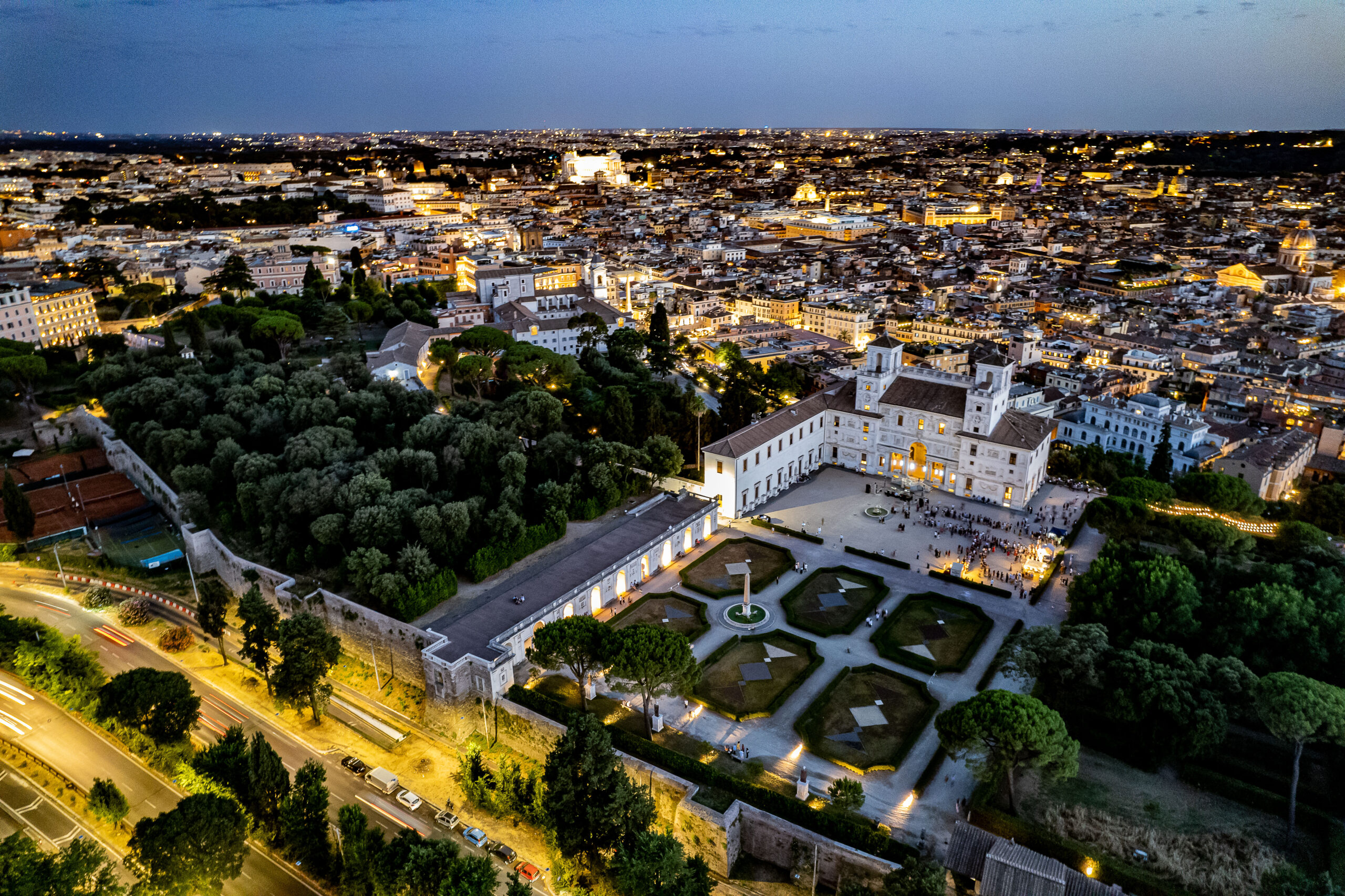 Vue aérienne de la Villa Médicis © M3 Studio